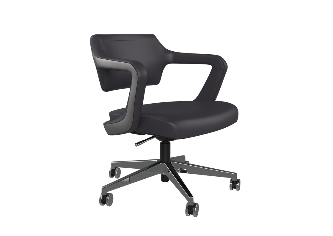 Gaslift Low Back Executive Black Swivel Chair Butterfly mechanism 610mm